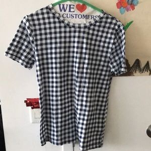 Gingham tee size XS